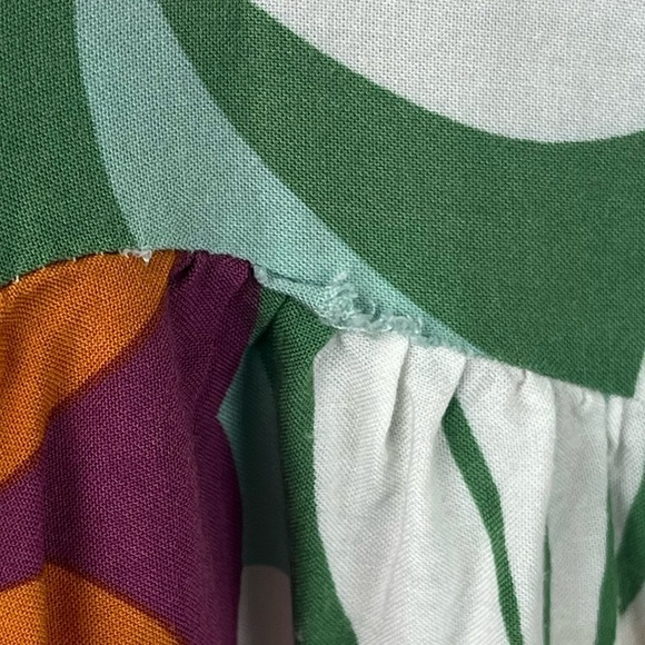 Rachel Ray Floral Wrap Skirt Medium High Low Bold Fall Colors - Picture 7 of 14